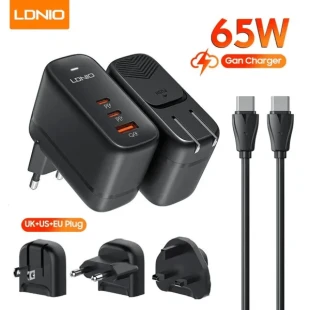 Punjač za laptop USB-C 65W Q366 GaN QC3.0, 2xPD3.0/209777