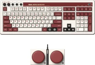 Bežična tastatura 8BitDo Retro 108/mehanička/Fami Edition + Dual Super Buttons