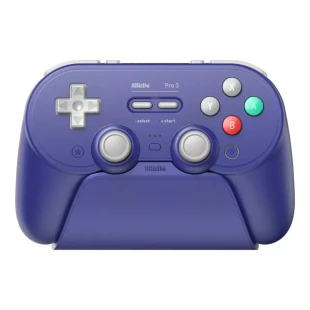 Bežični gamepad 8BitDo Pro 3 BT/2.4Ghz/Multi platform/Vibracija/Hall Effect/TMR/Purple edition+Dock