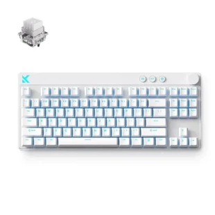 Gaming tastatura MCHOSE Mix 87 White/Mount Tai Magnetic switch GT