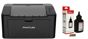Laserski štampac Pantum P2500W + punjenje tonera sa čipom Pantum PA-200B za 3200 str.