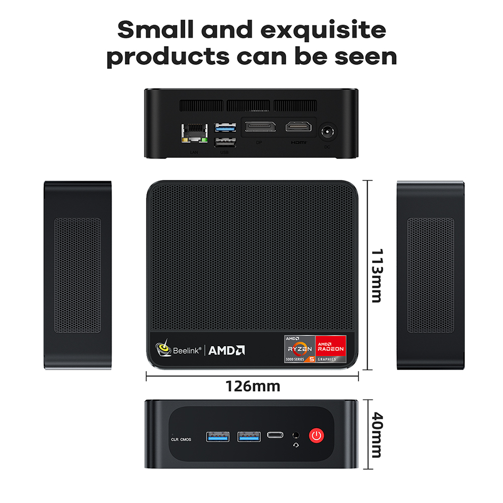 Beelink SER5 AMD Ryzen 5 5500U 6C/12T, 16GB, 500GB, Win11PRO Slika 11
