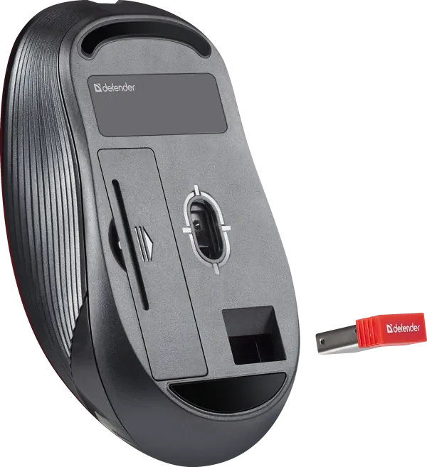 Bežični miš Defender Gassa MM-105 1600 dpi Sivi Slika 4