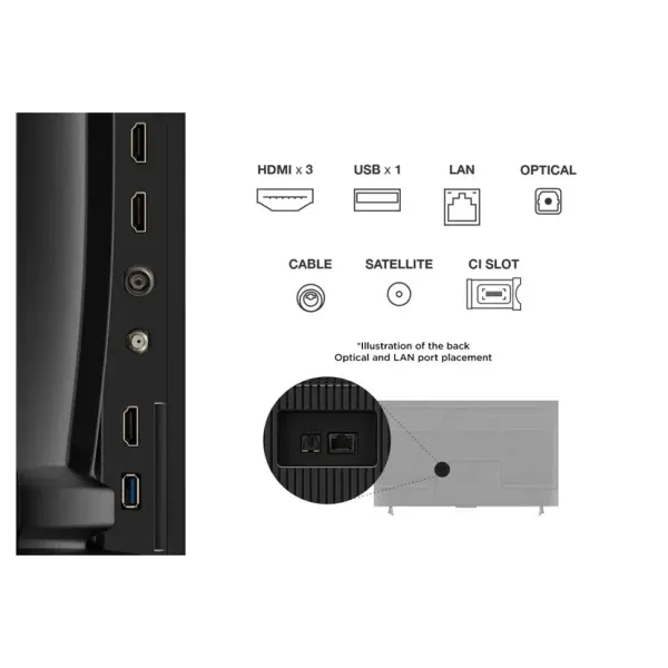 SMART LED TV 55 TCL 55V6C 3840x2160/4K/UHD/DVB-T2/C/S2/Google TV Slika 3
