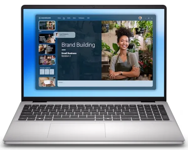 Laptop Dell DC16251 16 FHD+ Touch/Core 5-120U/8GB/NVMe 512GB/Win11 home/mealni silver Glavna slika