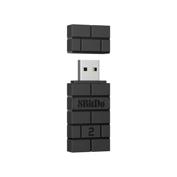 Univerzalni gamepad adapter 8BitDo USB Wireless Adapter 2 PC/PS/Mac/Xbox/Switch/Android black Glavna slika
