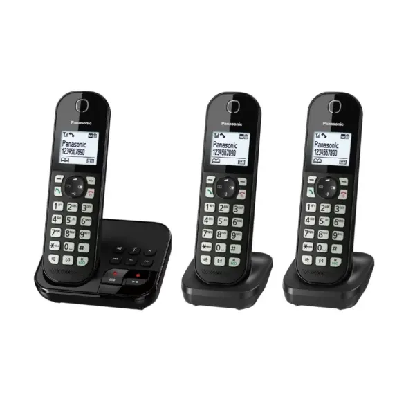 Bežicni telefon Panasonic KX-TGC463GB sa tri slušalice i sekretaricom Slika 3