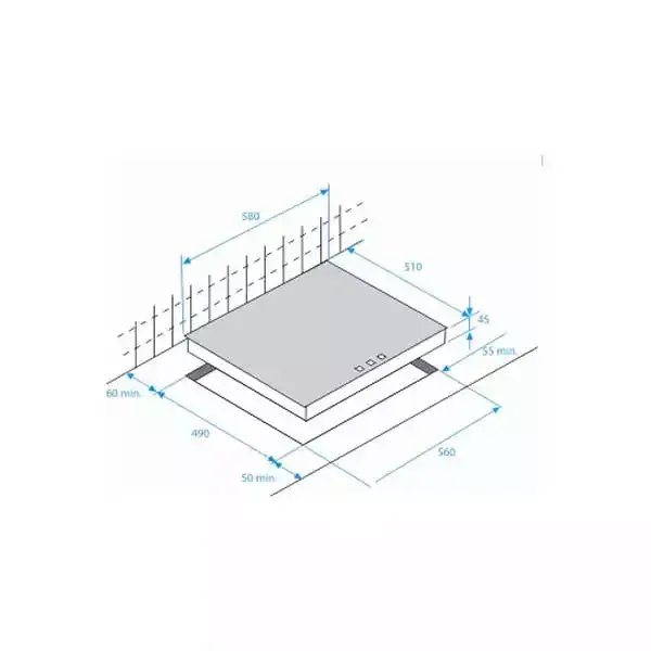 Ugradna ploča Beko HIC64404T širina 60cm/digitalne komande/keramička Slika 2
